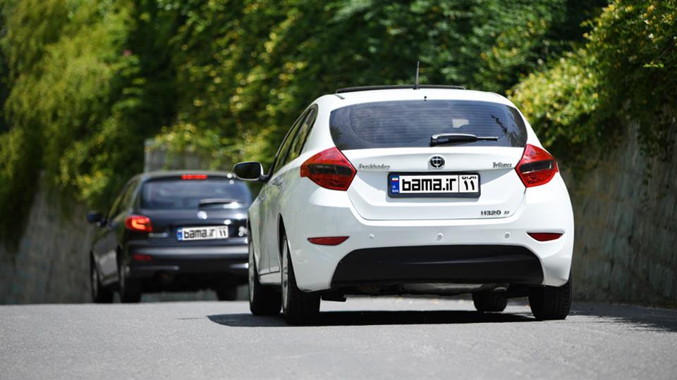 تجربه رانندگی با برلیانس H320 و پژو 207